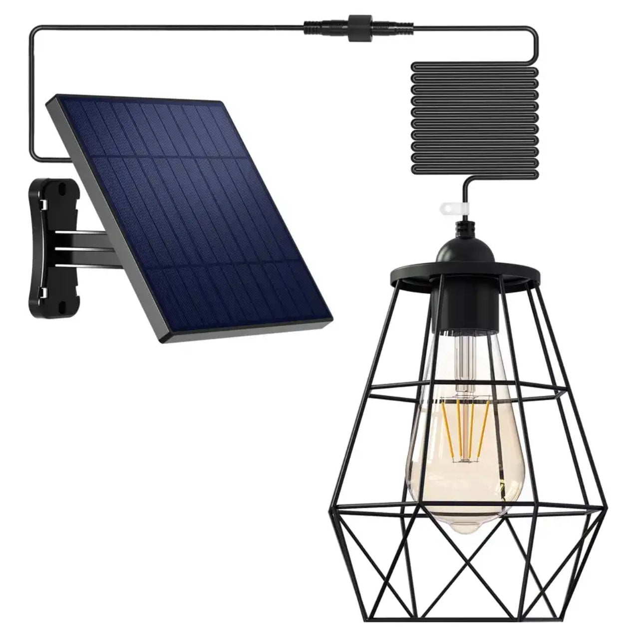 Lampa solara Amber cu doua abajururi