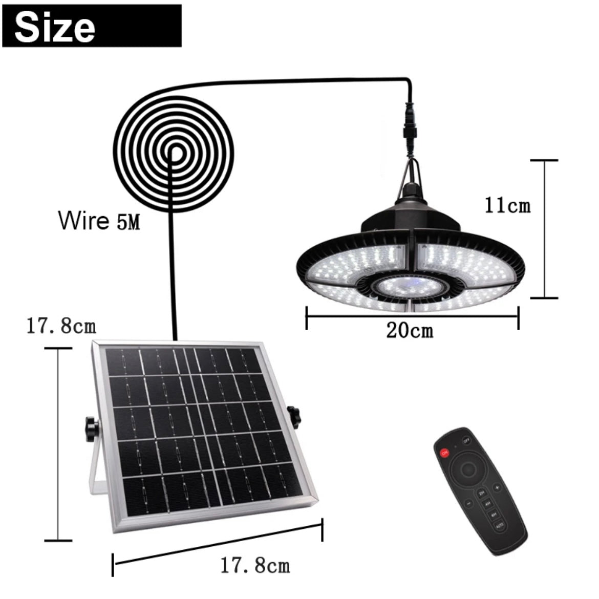 Lampa solara de exterior si interior Mahabo