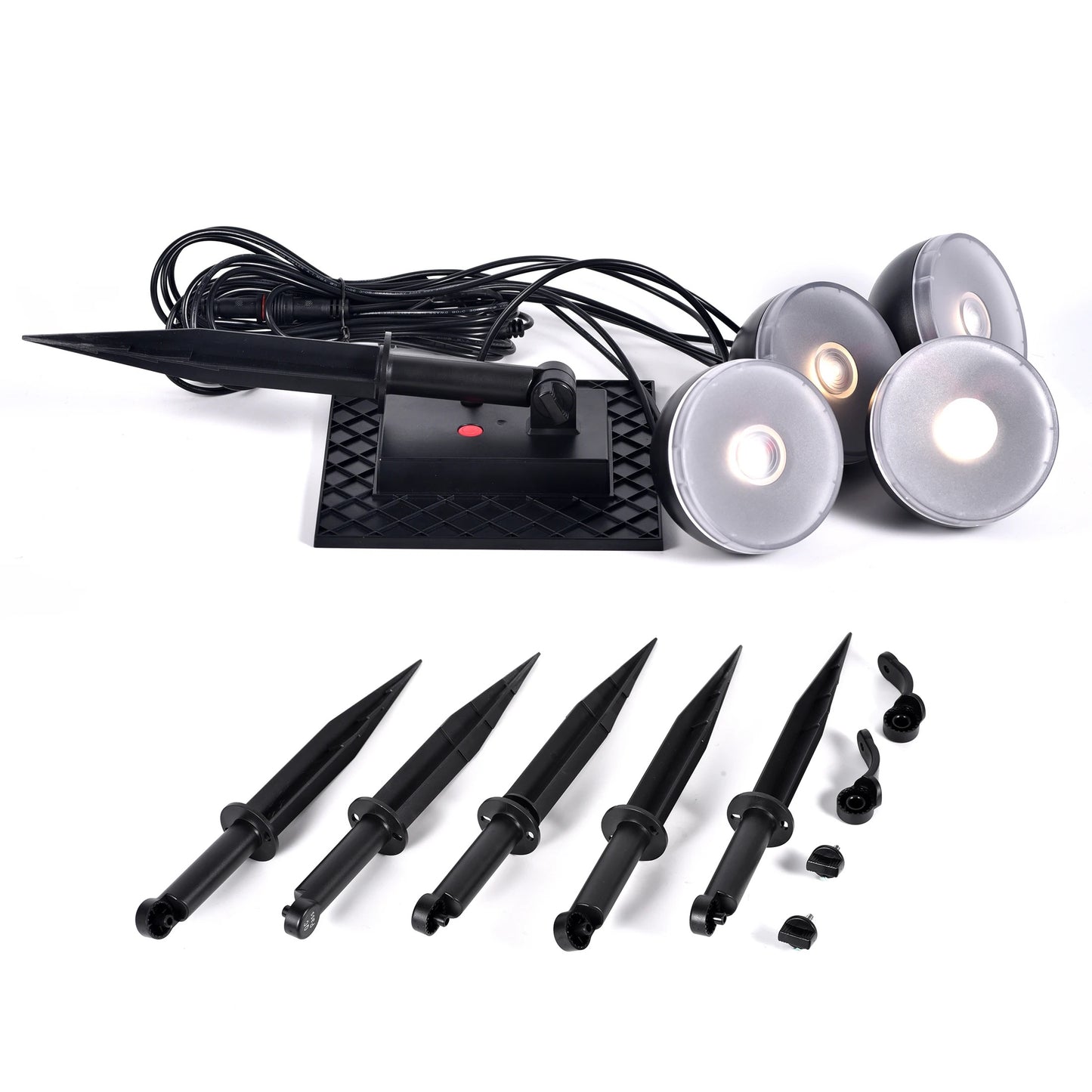 Set 4 proiectoare solare Sao Rita cu lumina calda/3000K