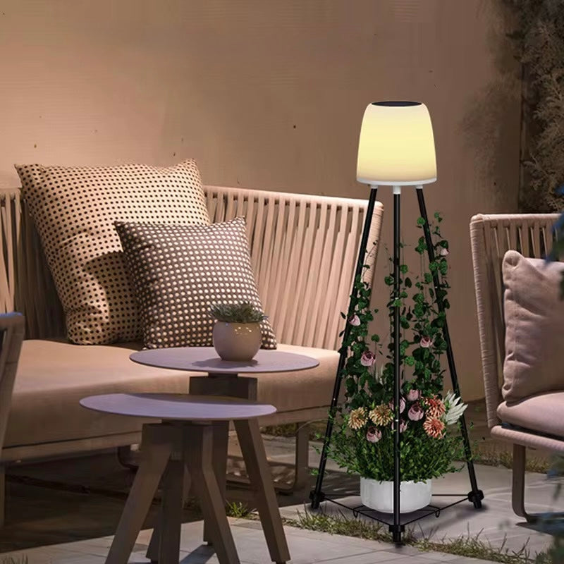 Lampa solara Laos pentru iluminat exterior cat si interior cu lumina calda 3000K cat si RGB