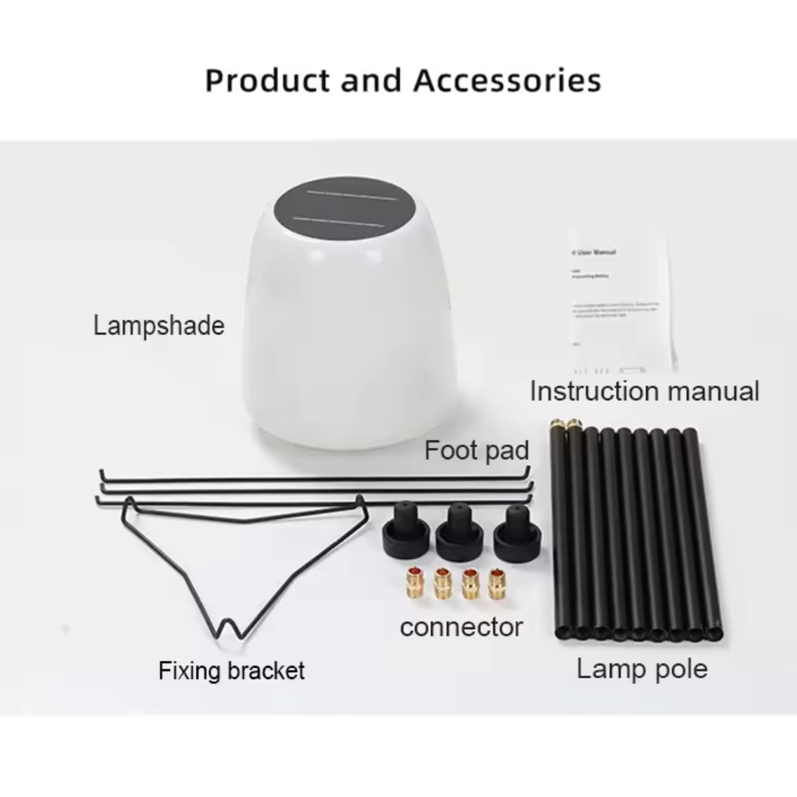 Lampa solara Laos pentru iluminat exterior cat si interior cu lumina calda 3000K cat si RGB