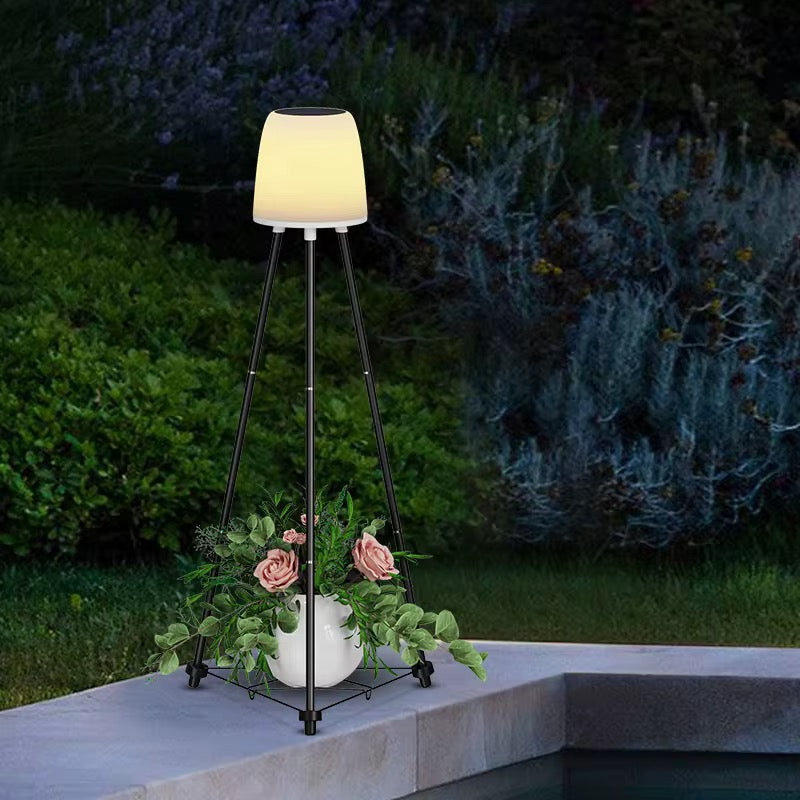 Lampa solara Laos pentru iluminat exterior cat si interior cu lumina calda 3000K cat si RGB