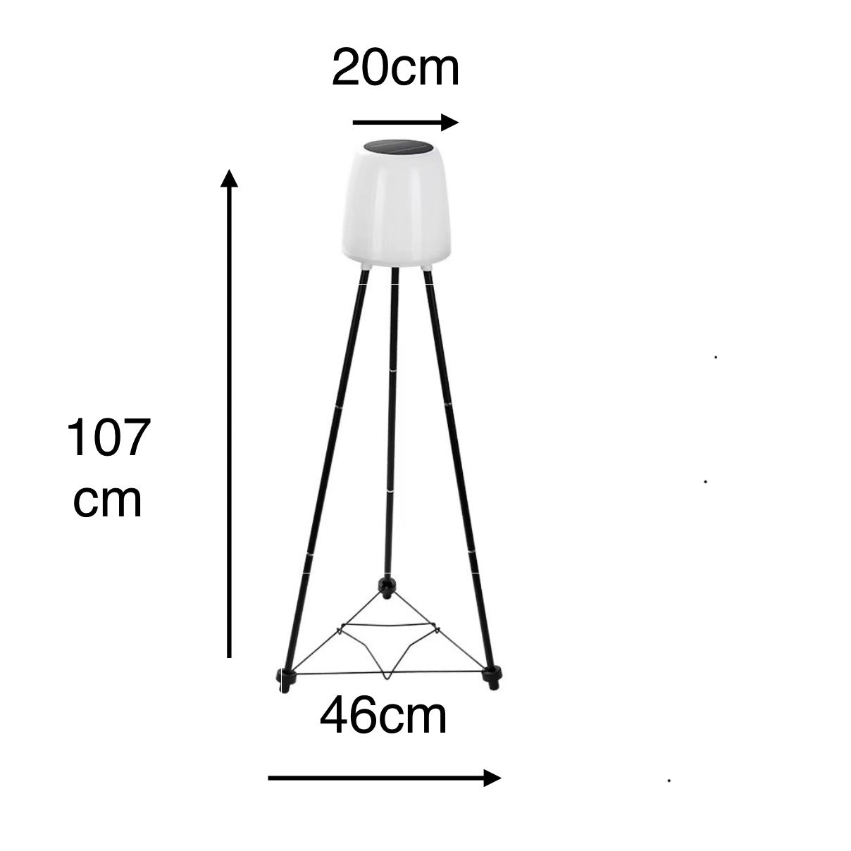 Lampa solara Laos pentru iluminat exterior cat si interior cu lumina calda 3000K cat si RGB