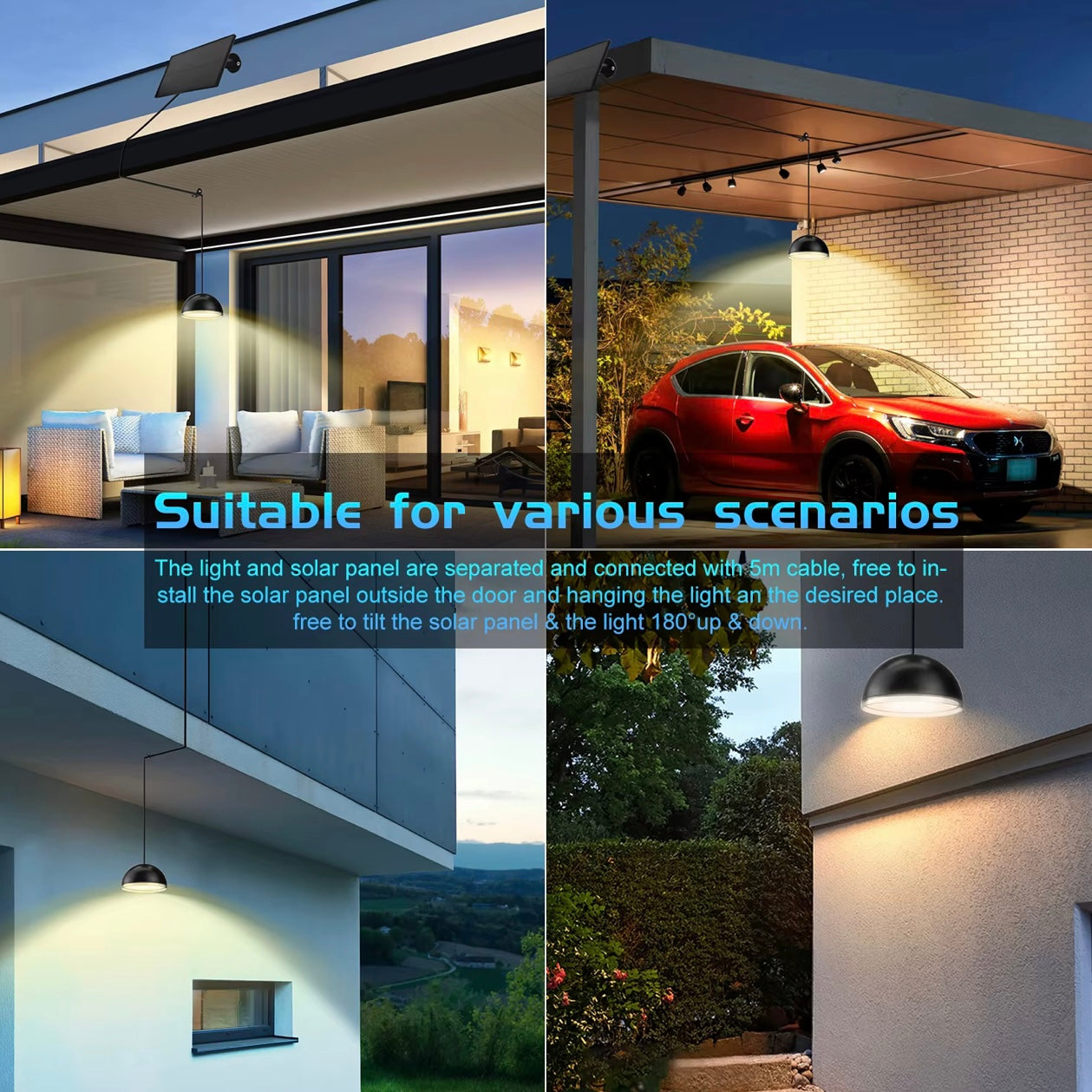Lampa solara Anse pentru iluminat la exterior si interior