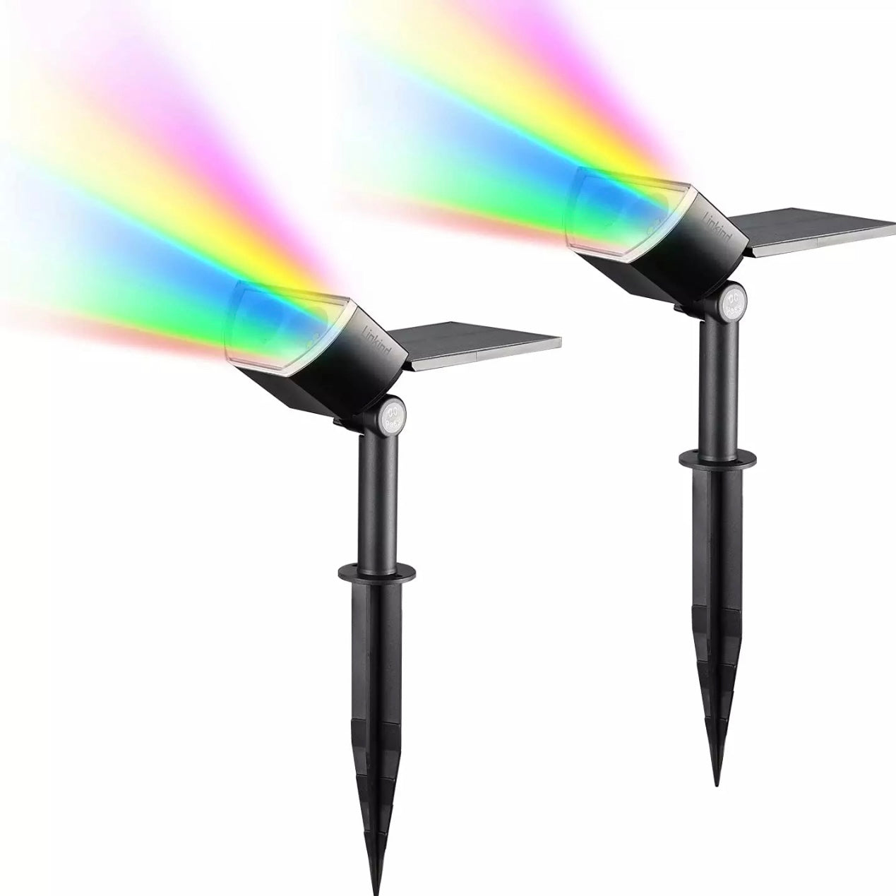 Set 2 proiectoare solare RGB Paraiso
