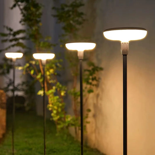 Set 4 lampi solare de exterior Nabucco cu lumina calda 3000K