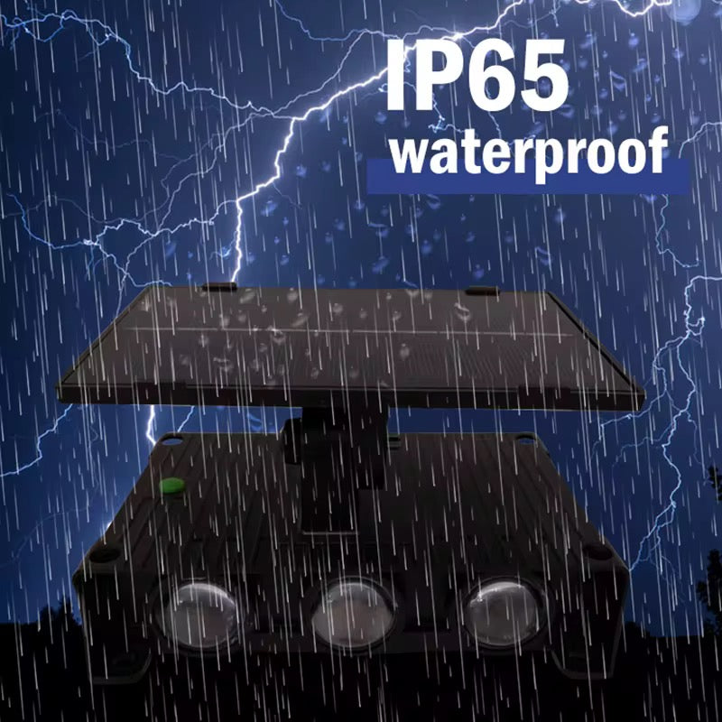 Proiector solar de perete Pilar pentru iluminat la exterior RGB