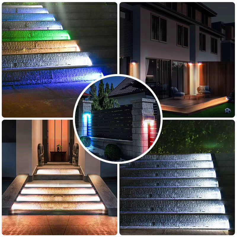 Set 4 lampi solare Luminor Light Rincon cu lumina RGB/Multicolor